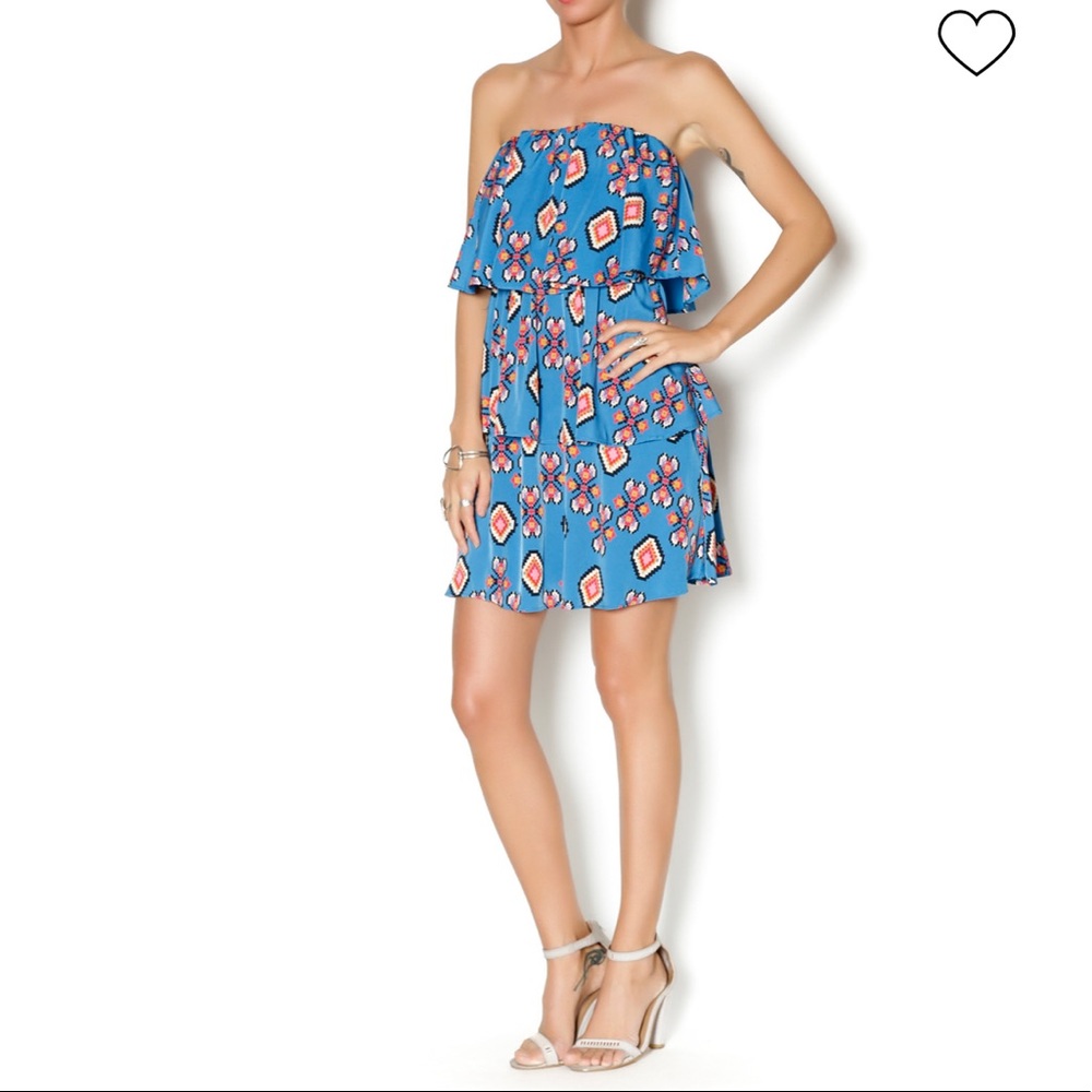 NWOT peach love tiered dress